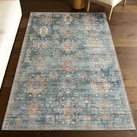 Nuloom Gwyneira Medallion Machine Washable Area Rug 5ft x 8ft HJTH22D-508